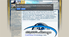 Desktop Screenshot of endtimewarning.com